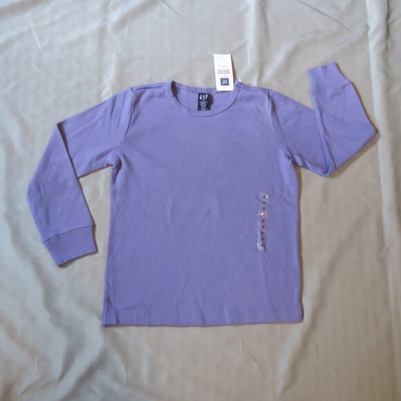 GapKids Girls Long Sleeve Purple Tee Small (5/6) NWT - Picture 1 of 7